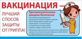Лучшая профилактика гриппа - вакцинация!